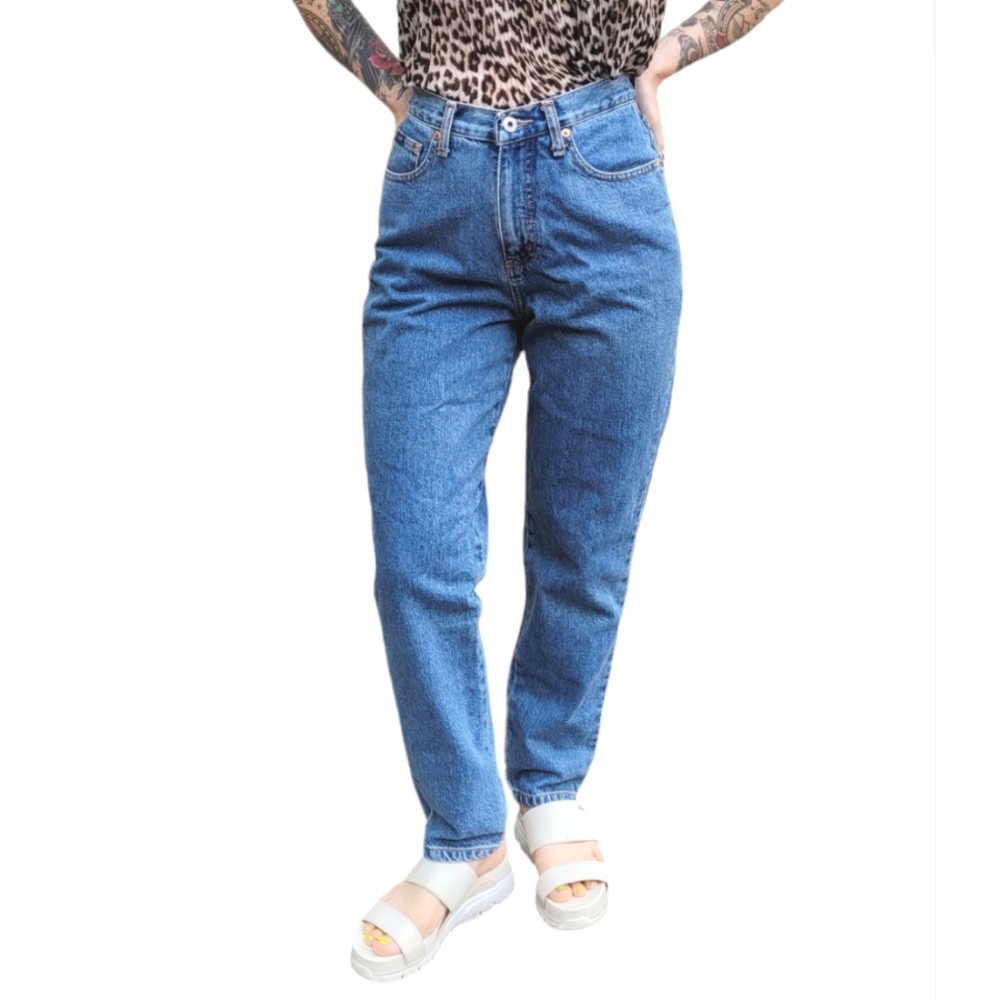 Vintage 1990s-Y2k Express Bleus High Waist Mom Je… - image 3